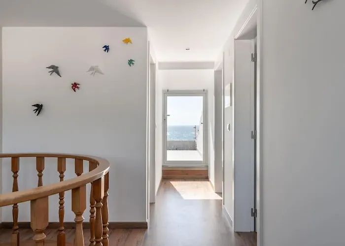 Lägenhet Sunset Terrace - Beachfront With Private Parking Nazaré